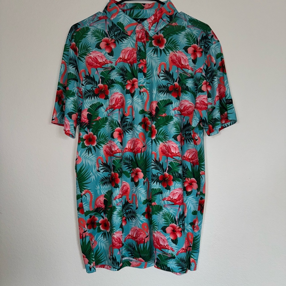Yatta Golf Flamingo Polo size M